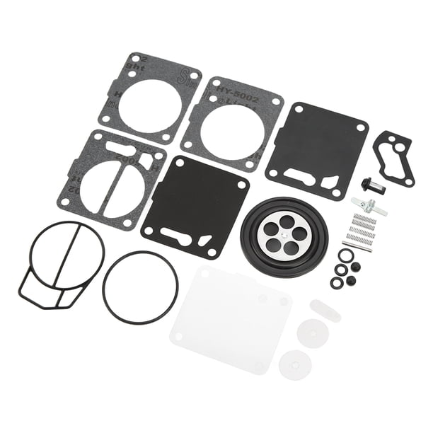 Kit de Reconstrución de Carbohidratos, Kit de Reparacia de Carburador de Goma Instalacia simple Resistente a la Abrasión para Bote