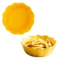 thumbnail image 1 of Qeeadeea Small Baking Dish, Set Of 2, Colorful Ceramic Casserole Dish Round, Small Ceramic Pie Plate Oven Safe-yellow-15x15x5cm, 400ml, 1 of 7