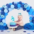 thumbnail image 4 of Juego de globos de látex Patimate Blue, 50 unidades, 30 cm, para decoración de fiestas, 4 of 4