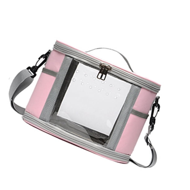 Bolsa de transporte para pájaros, jaula de viaje para cobayas, para mascotas Rosa l