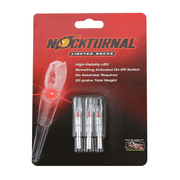 Nockturnal-S Lighted Nock for Arrows with .244 Inside Diameter including Carbon Tech, Victory, Carbon Impact, Carbon Express, Carbon Revolution, Easton, Beman and PSE Brands - RED 3-Pack