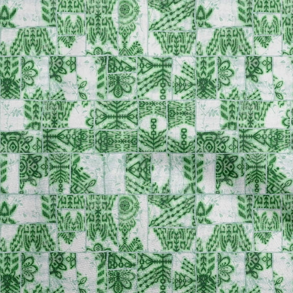 oneOone Polyester Spandex Green Fabric Asian Tie & Dye Sewing Fabric By The Yard Printed Diy Clothing Sewing Supplies 56 Inch Wide