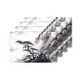 thumbnail image 4 of MKHERT Oriental Chinese Traditional Mountain Landscape Ink Painting Placemats Table Mats for Dining Room Kitchen Table Decoration 12x18 inch,Set of 4, 4 of 4