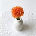 thumbnail image 5 of HonestMatter Floral Arrangements, Round Spherical Dandelion Artificial Flowers for Vase, Realistic Silk Home Decor for Living Room Table Centerpieces, Orange, 1 Piece, 5 of 7
