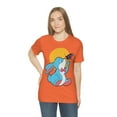 thumbnail image 6 of Little Rabbit Butterfly Sun Playful Happy Nice Unisex Jersey T- Shirts, 6 of 10