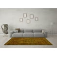 thumbnail image 3 of Ahgly Company Machine Washable Indoor Square Persian Yellow Traditional Area Rugs, 3' Square, 3 of 4