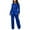 Blue, variant on Fall Lounge Sets for Women 2 Piece Pants Sets Women 2 Piece Outfits Petite Women's Solid Color Sequin Fashion Suit Comfortable Casual Long Sleeve Pants Two-piece Set
