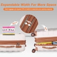 thumbnail image 5 of ZENY 21" Hardside Expandable Carry On Luggage, Lightweight Spinner Suitcase with Wheels, White, 5 of 9