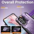 thumbnail image 6 of FITO For Samsung Galaxy A15 Case, Phone Case with Screen Protector and Kickstand (Purple), 6 of 7