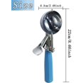 thumbnail image 2 of 1 Pcs Stainless Steel Ice Cream Scoop Set Dishers Scoops Cookie Scoop Set Food Scoop, Blue Handle (2.48 Inch), 2 of 6