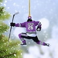 thumbnail image 6 of HomeDesign Personalized Hockey Christmas Ornament, Hockey Skates Helmet and Stick, Hockey Player Ornament, Hockey Ornaments, Gift for Hockey Lovers Hockey Ornament Christmas Decor (H1) (Yellow), 6 of 10