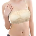 thumbnail image 3 of snowsong Bras for Women,Bralettes for Women Womens Padded Bandeau Bra Wire Free Strapless Convertible Bralettes Basic Layer Tube Top Bra Wireless Bra,Bandeau Bra,Seamless Bras Beige One Size, 3 of 9