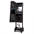 thumbnail image 2 of Zimtown Mirror Jewelry Armoire,LED Jewelry Storage Cabinets,with Panel 95 Warm LED, 2 of 7