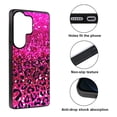 thumbnail image 2 of WIRESTER Shockproof Soft Rubber Cover Case for Samsung Galaxy S26 Ultra 6.9" 2026, Hot Pink Glitter Sparkle With Black Pink Glitter Leopard 2D, 2 of 5