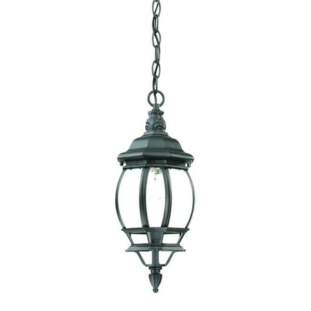 

17.5 x 6.25 x 6.25 in. Chateau 1-Light Matte Black Hanging Light