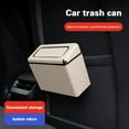 thumbnail image 5 of Car Trash Can Stylish Vehicle Garbage Container for Automotive Home Office Kitchen Use Leakproof Durable Design, 5 of 5