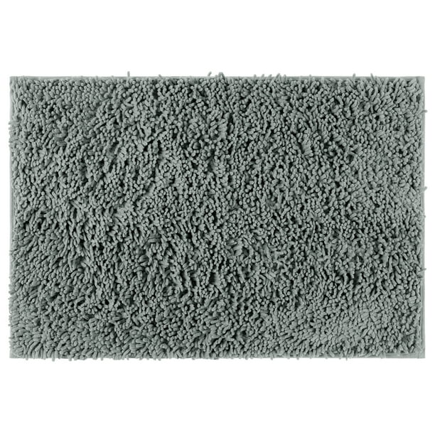 REGALWOVEN Alfombrillas de baño suaves y esponjosas para baño y dormitorio gris 20" x 32"