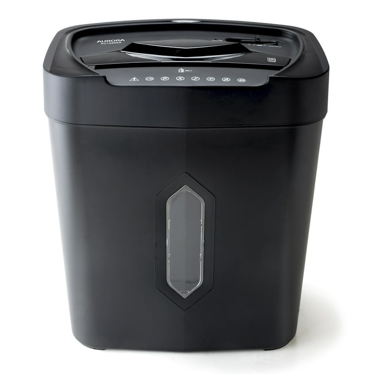 Aurora 12-Sheet Crosscut Paper and Credit Card Shredder with