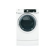 Angle View: GE RightHeight GFDR270GHWW - Dryer - width: 28 in - depth: 34.4 in - height: 47 in - front loading - white