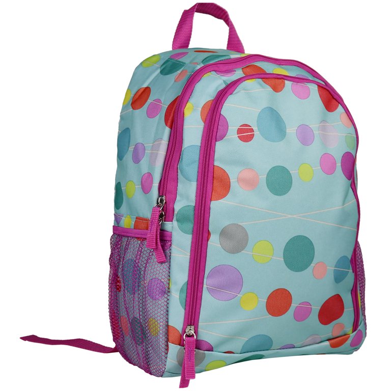 Garnett Hill Girls Messenger Bag Pink Teal Purple Floral Backpack