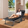 thumbnail image 3 of LEHOME Folding Bed with Mattress, Cot Size Foldable Guest Beds, Hideaway Cot for Adults, Portable Fold up Bed with Adjustable Positions for Home, Office, Indoor, Outdoor, 3 of 6