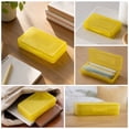 thumbnail image 2 of Small Pencil Box, Plastic Case with Hinged Lid and Snap, Portable Storage for Back to Campus Supplies, Yellow, 2 of 7