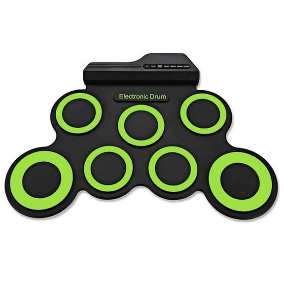 Electronic Drum Kits 7 Drum Pads Rolls up Electric Drum Set with Headphone Jacks