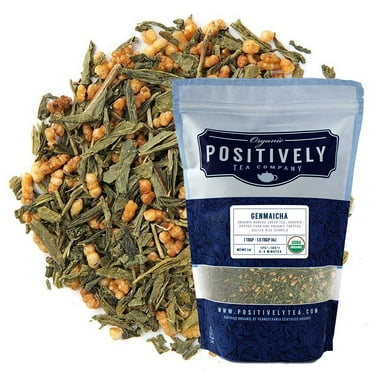 Positively Tea's Organic Genmaicha Green Tea, Loose Leaf, 1 Pound Bag