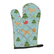 Christmas Border Terrier Oven Mitt