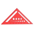 thumbnail image 2 of 7 Inch Triangle Ruler, Aluminum Alloy Metric Rafter Square Protractor Saw Guide Woodworking Compass Frame Ruler, for Home Renovation and Woodworking Projects, 2 of 7