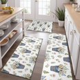thumbnail image 2 of White Cow Flower Bucket Pattern Kitchen Rugs Sets Of 3,Kitchen Runner Rugs Non Skid Washable,Decorative Kitchen Floor Mats for Kitchen,Sink,Laundry,17"x30"+ 17"x47" + 17"x59", 2 of 6