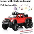 thumbnail image 2 of Toy Pickup Trucks for Boys F150 Raptor DieCast Metal Model Car with Sound and Light for Kids Age 3 Year and up RED, 2 of 18