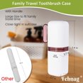thumbnail image 2 of Toothbrush Travel Case,Toothbrush Holder and Rinse Cup with Handle Travel Toothbrush Cup,Multifunctional Toothbrush Cover,Large Capacit Travel Toothbrush Holder with Mouthwash Cup Purple, 2 of 6