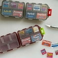 thumbnail image 4 of Clearance! Yiteos Storage Rack, Organizer with Labels Travel Daily Container Organizer Storage Organizer Travel Case 7 Day Organizer(147 Lables), Travel Pill Organizer Box, 147 Labels, 4 of 5