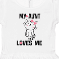 thumbnail image 4 of Inktastic My Aunt Loves Me Kitty Girls Toddler Dress, 4 of 5