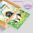 thumbnail image 4 of Newfoundland Hello Spring Time Flower Floral Nature Acrylic Plaque with Wood Photo Frame Box Newfie Dog Lover Gifts Light Box - 02031, 4 of 5
