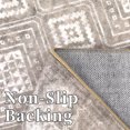 thumbnail image 4 of CAROMIO Area Rugs Living Room Rug Bohemian Throw Rugs with Rubber Backing Washable Rugs Bedroom Rugs Soft Rug, 4' x 6' Brown, 4 of 6