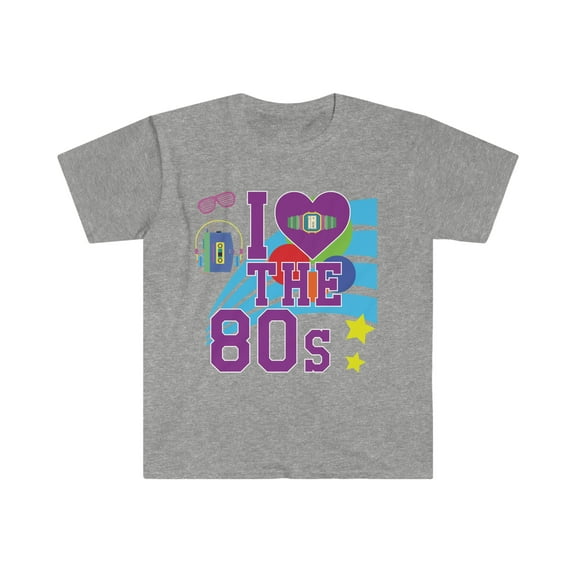 I love the 80s 1980 1980s Kid Eighties Baby 80s party Unisex T-shirt S-3XL