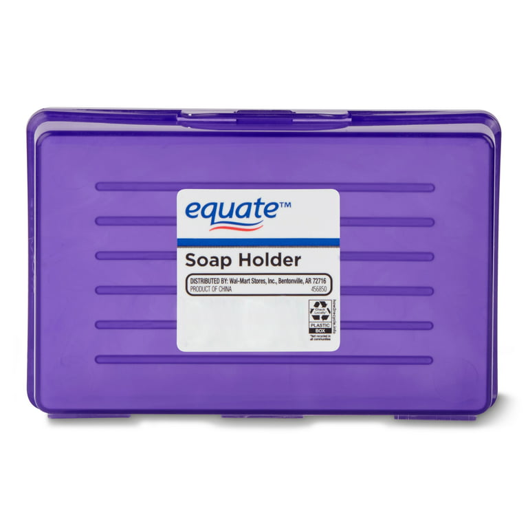 Equate Solid Color Plastic Soap Dish & Holders, Various Colors 