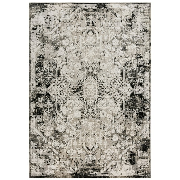 Rizzy Rugs Calabria Area Rug CLA798 Contemporary Ivory, 6' 7" x 9' 6", Natural