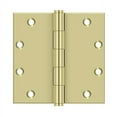 thumbnail image 2 of Deltana DSB553-UNL 5 x 5 in. Square Corner Mortise Hinge, Unlacquered Brass, 2 of 3