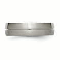 thumbnail image 3 of Titanium Grooved 6mm Satin Band Ring 11.5 Size, 3 of 6
