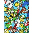 thumbnail image 4 of Super Mario Brothers Luigi Bowser Mens Button Fly Cotton Pajama Sleep Pants MF21595PT, 4 of 7