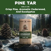 Dr. Squatch Mens Aluminum Free Deodorant, Natural Deodorant for Men, Pine Tar, 2.65 Oz