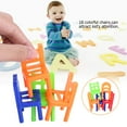 thumbnail image 4 of Ejoyous Chair Toy,18pcs/ Set Mini Stacking Plastic Chair Toy Learning Intelligent Toys for Kid, Kid Chair Toy, 4 of 8