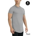 thumbnail image 6 of Threads Men's Ultra-Soft Crewneck T-Shirt, Moisture Wicking, Anti-Odor, 2-Pack, Black & Grey, 6 of 12
