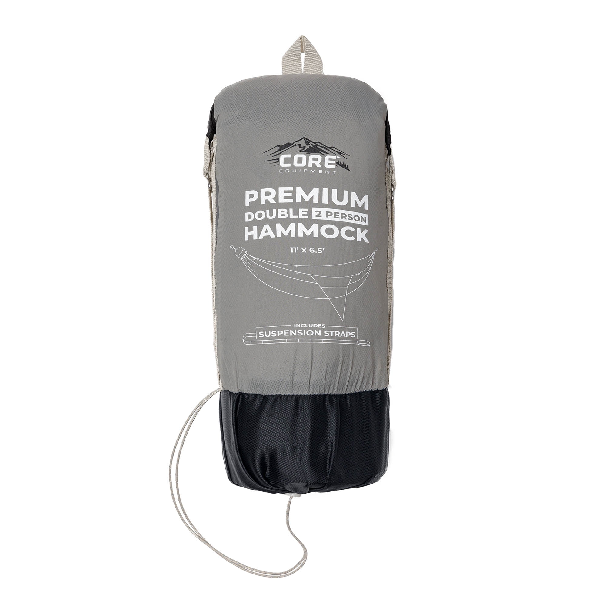 CORE Premium Double Hammock - Gray