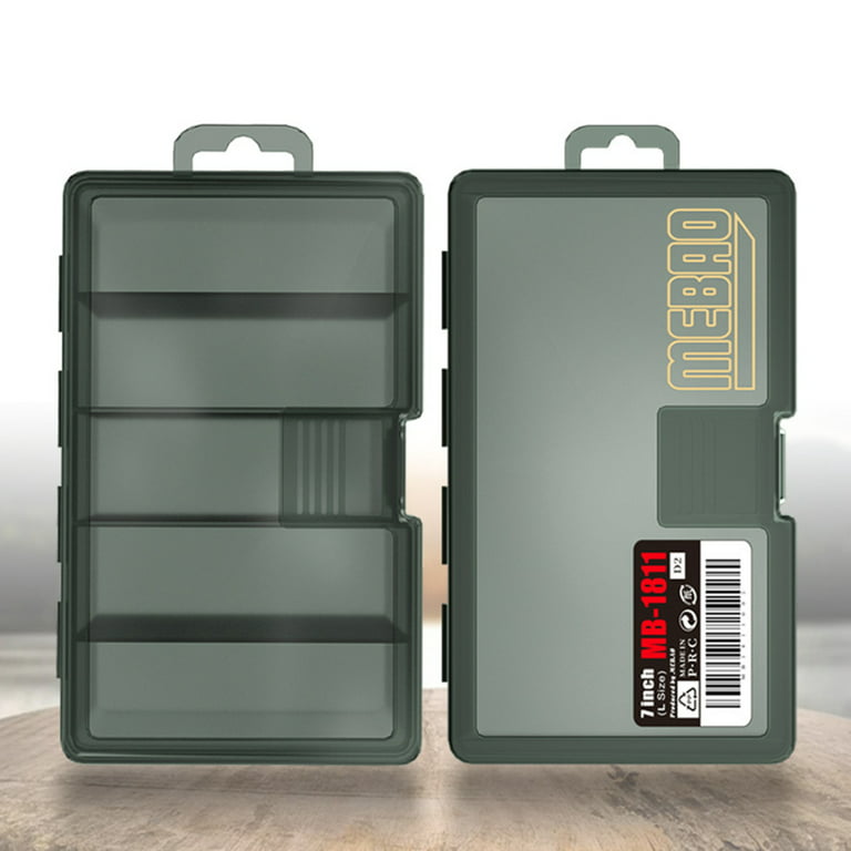 LADAEN Multi-functional Fishing Lure Box Large Capacity Storage Box  Organizer Container Accessories Sponge Army Green Medium 