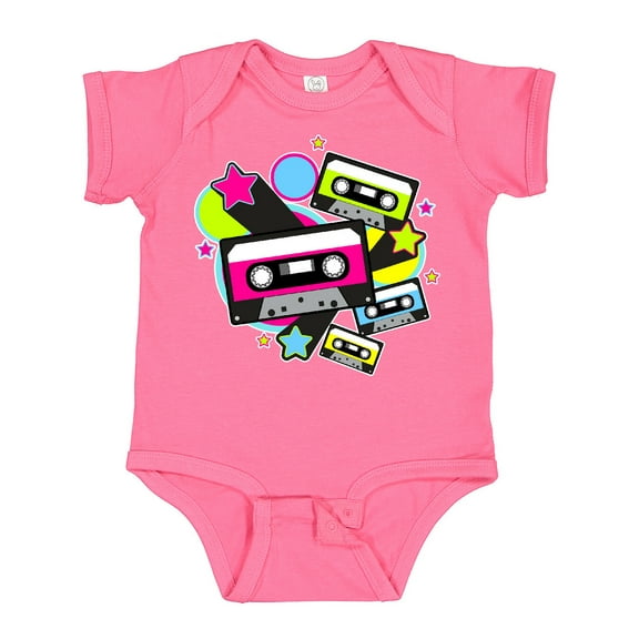 Inktastic The 80s Cassette Tapes Boys or Girls Baby Bodysuit