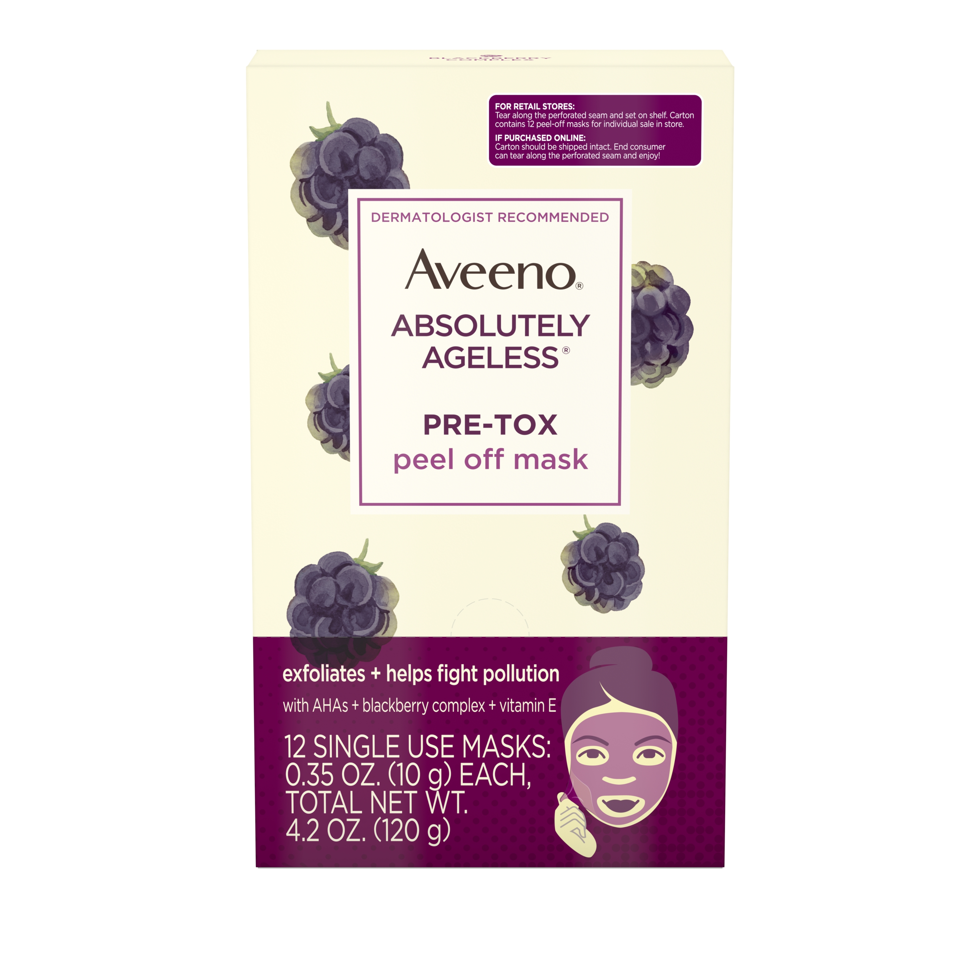 Aveeno Absolutely Ageless AntiAging PeelOff Alpha Hydroxy Acid (AHA